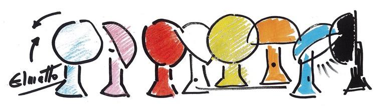 Martinelli Luce Регулируемая прикроватная лампа из пластмассы  685  - Вид №12