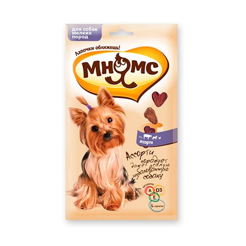 ПР0025069 Лакомство для собак Pro Pet для мелких пород говядина, ягненок, курица 60г МНЯМС 