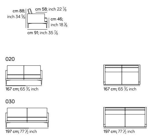 2-местный кожаный диван Amura знак ARCH-00032163 - Вид №2