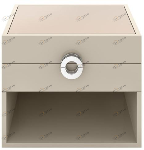 FRATO Прямоугольная прикроватная тумбочка из лакированной древесины с ящиками Soho Ffu020001aaa