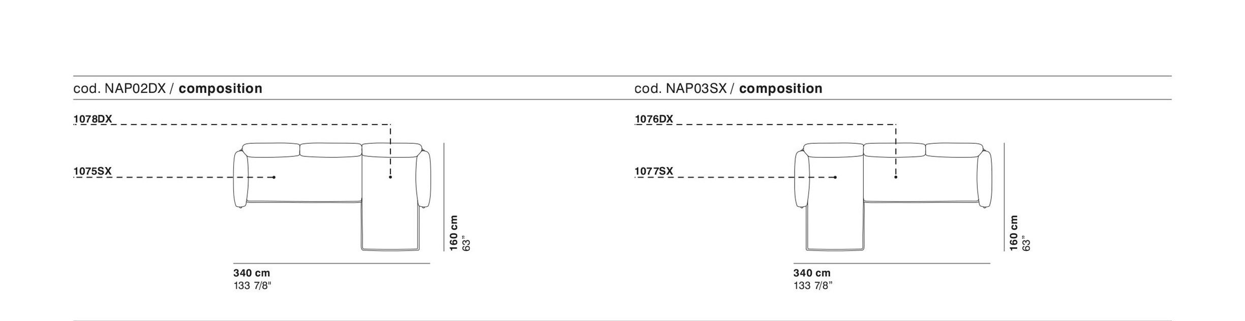 Тканевый диван с полуостровом La Cividina NAP ARCH-00053211 - Вид №6