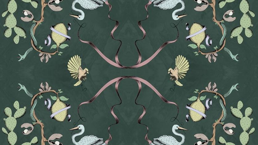 Baboon Огнеупорные виниловые обои Pattern sun-id-1384213 - Вид №2