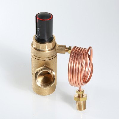 VT.043.G.0602 Автоматический регулятор перепада давления регулируемый Valtec 1”, 10-60 кПа, 15-6000 л/ч, с имп. трубкой 1 м  - Вид №2