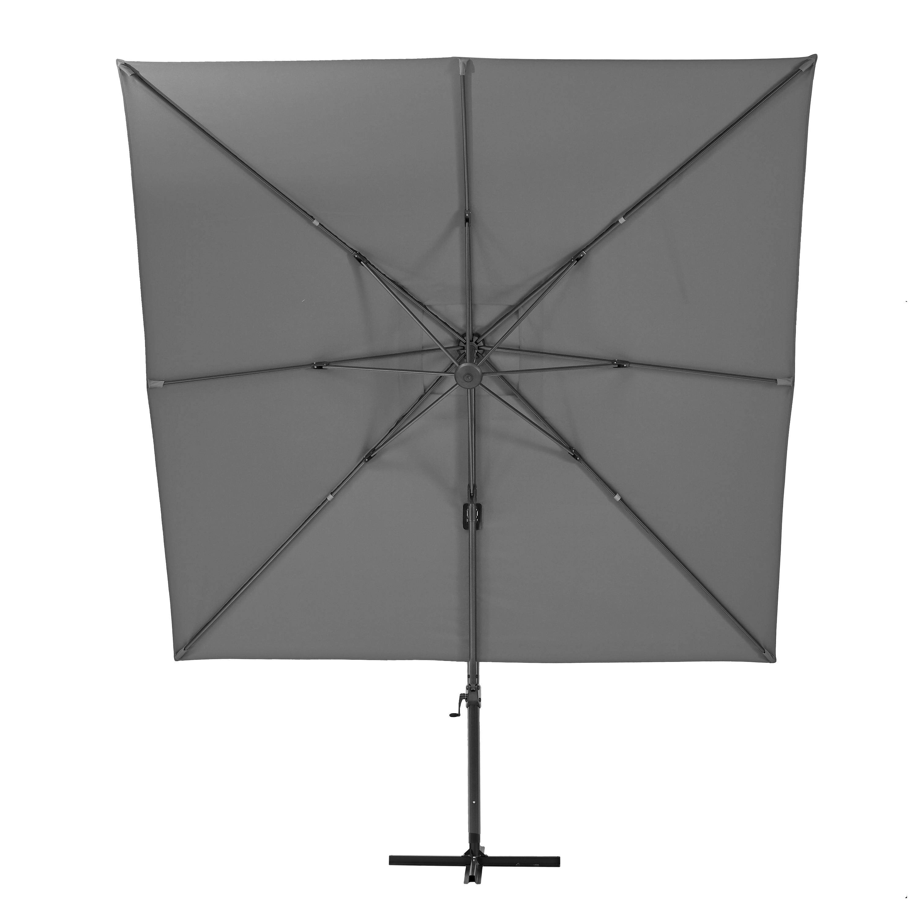 NATERIAL Зонт с боковой стойкой Aura 286x286 серый с поворотным механизмом 82232809 STLM-0022477 - Вид №9