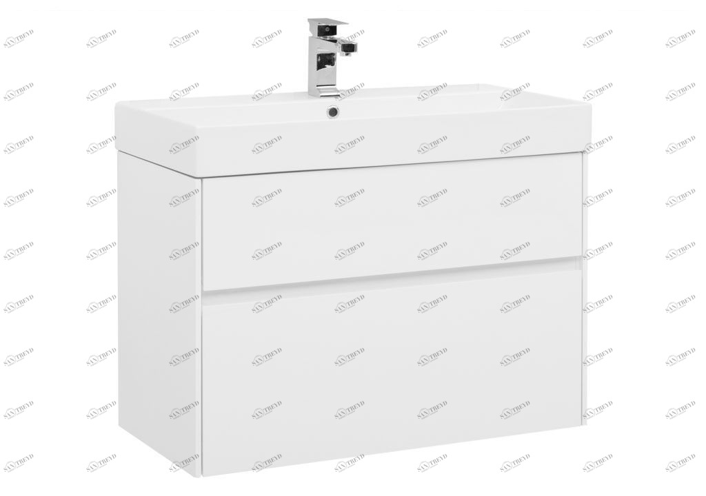 Тумба под раковину Aquanet Бруклин 85 белый sun-id-270460