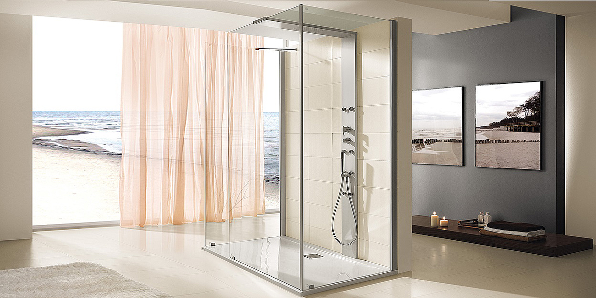 Душевая кабина пристенная THASOS 160х90 см HOESCH 9429116101401 - Вид №1