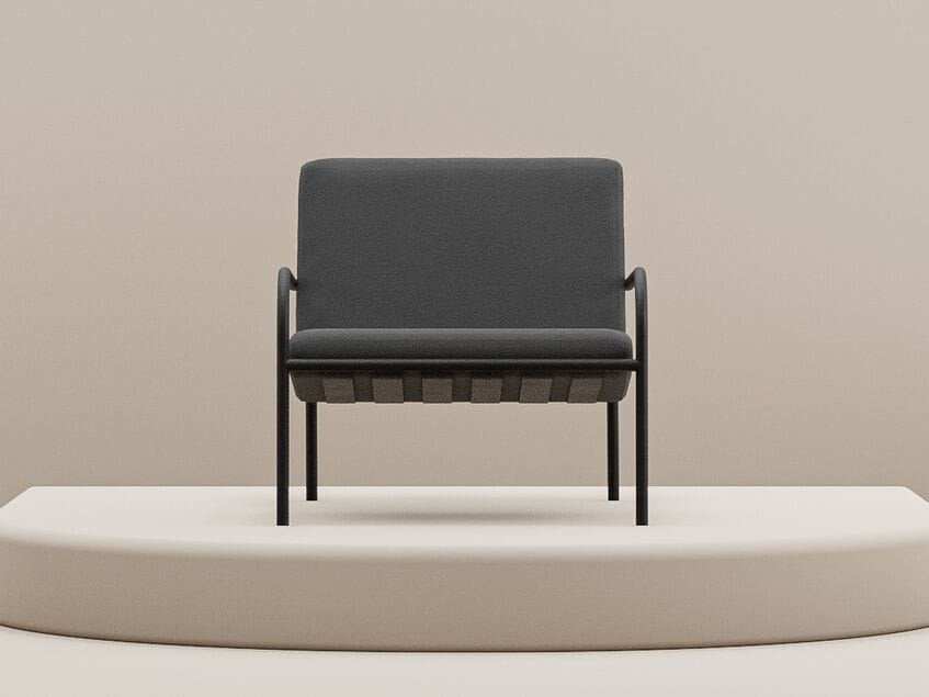 Стальной стул с порошковым покрытием с подлокотниками Metallbude DIEGO ARCH-00121641 - Вид №2