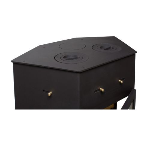 Печь-камин Мета Енисей с чугунной плитой 1030 - Вид №1