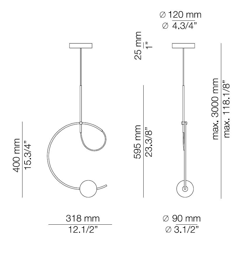 Стеклянный светодиодный подвесной светильник Estiluz Loop ARCH-00076514 - Вид №12
