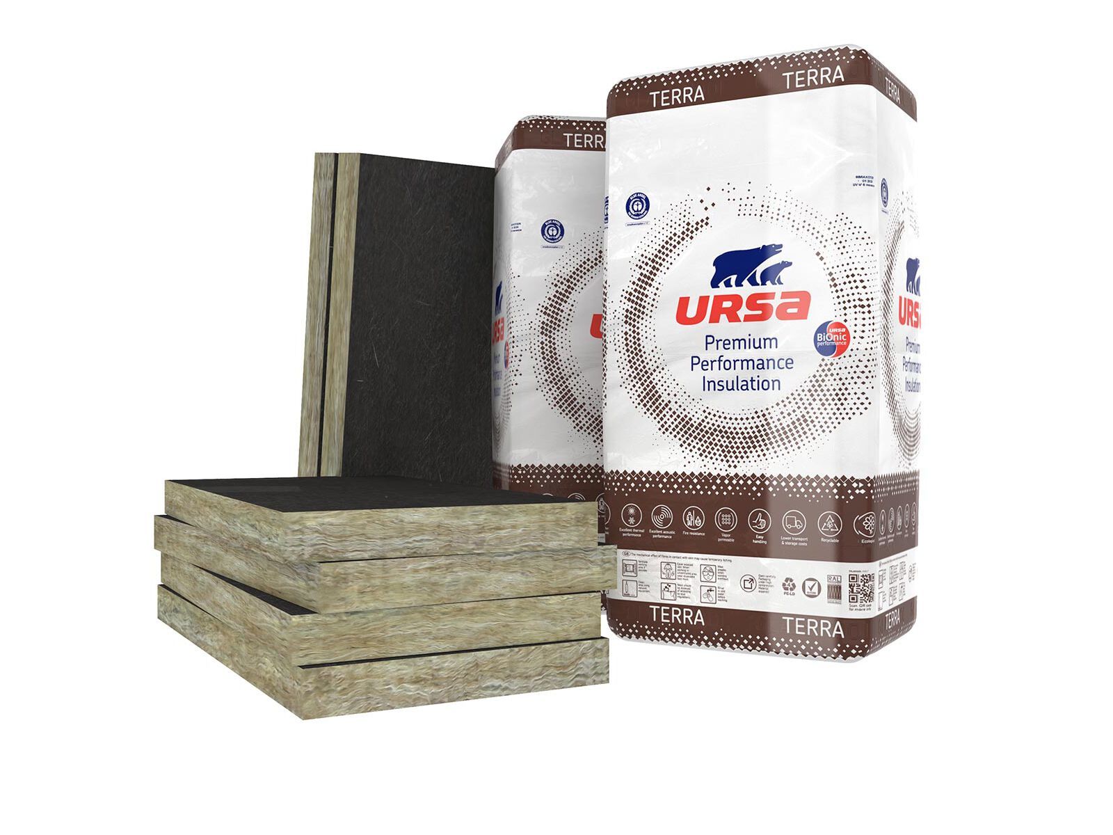 Гидрофобная панель из минеральной ваты для термоакустической изоляции Ursa URSA TERRA ARCH-00052704 - Вид №1