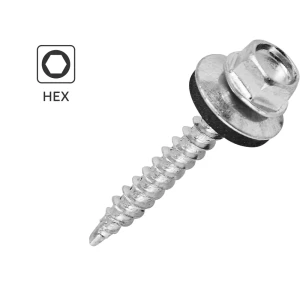 Саморезы кровельные Dilwis с пресс-шайбой 4.8x35 мм для дерева 89386377