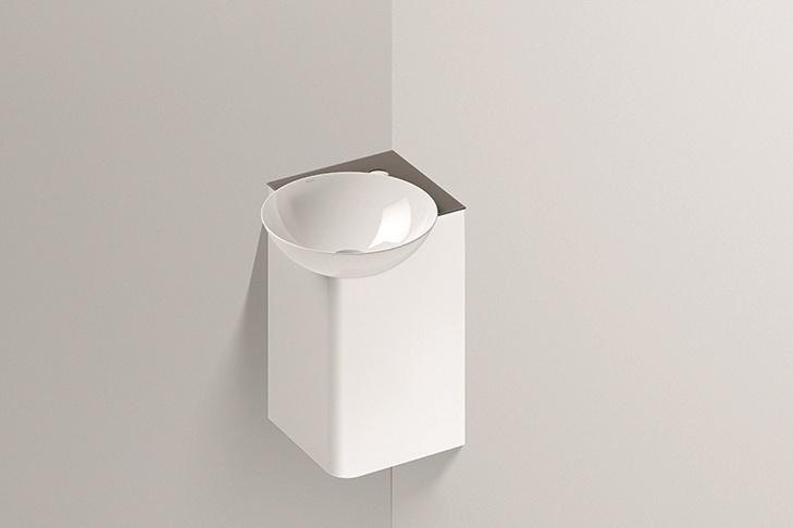 5245000110 Угловой умывальник, wp.insert5, белая, proshield, порошковая краска, белый Alape серия Insert 