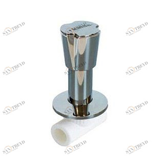 Вентиль KALDE под штукатурку хромированный  D20 трилистник 3242VLK200002