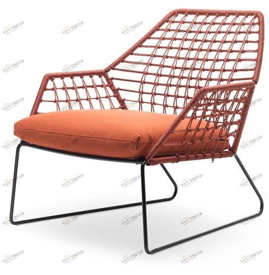 Saba Italia Садовое кресло из ткани и полиэтиленовых тросов New york soleil sun-id-1357286