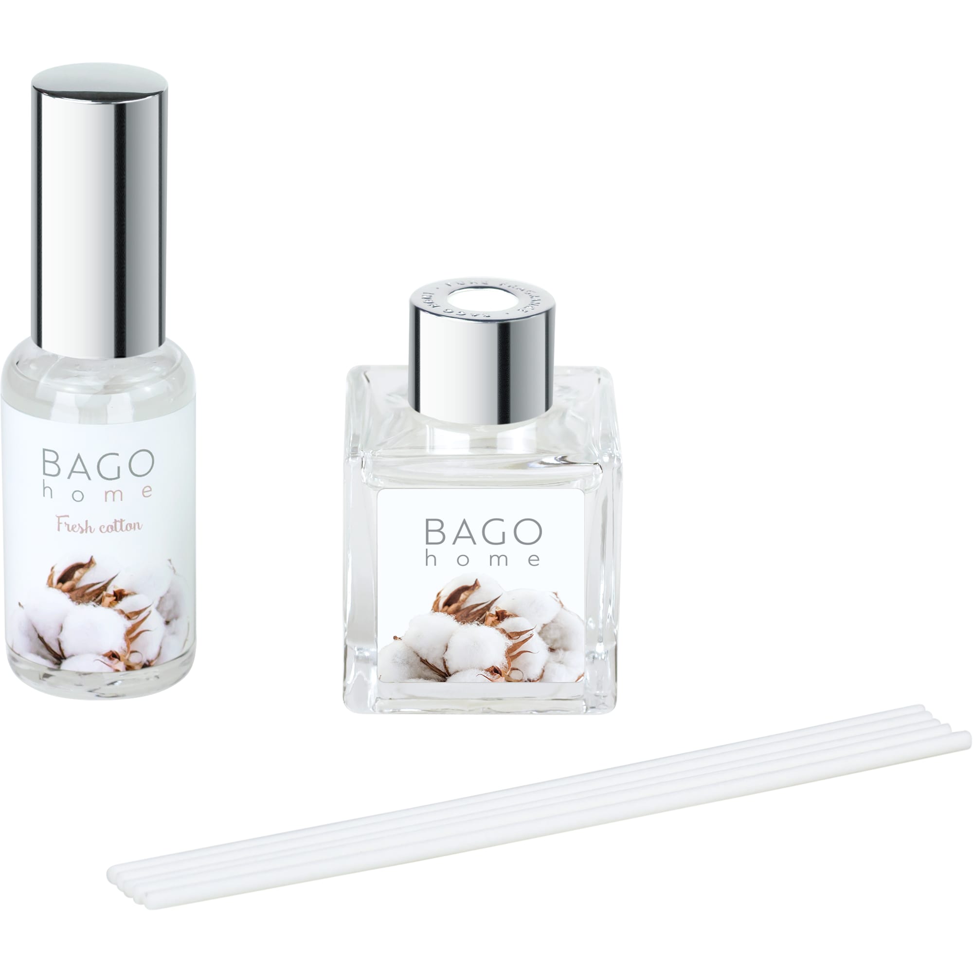 82890132 Набор диффузор и спрей аромат «Свежий хлопок» 45/30 мл Santreyd 