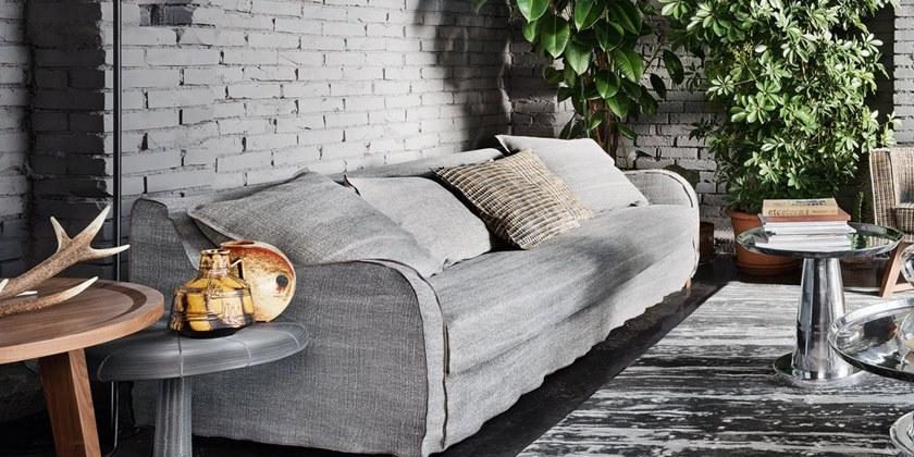 Gervasoni Мягкий диван со съемным чехлом из ткани Next / spin sun-id-1374361 - Вид №3