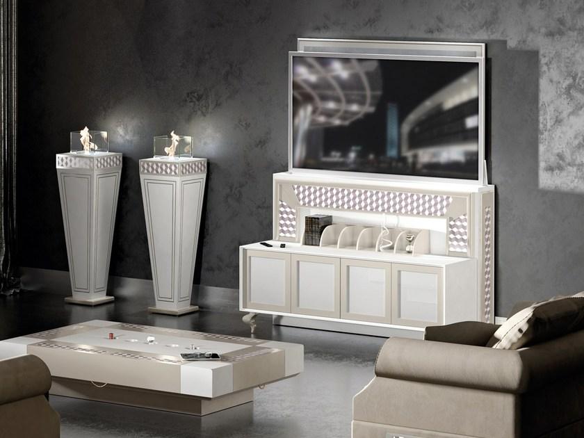 Vismara Design Моторизованная деревянная тумба под ТВ с системой управления кабелями Classic sun-id-1397053 - Вид №4