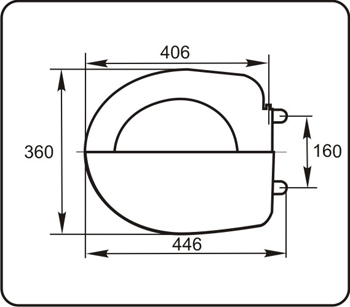 16814 Крышка сиденье для унитаза УКЛАД  - Вид №1
