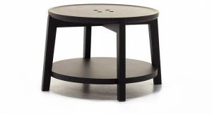 Very Wood Круглый журнальный столик с журнальной полкой Rond