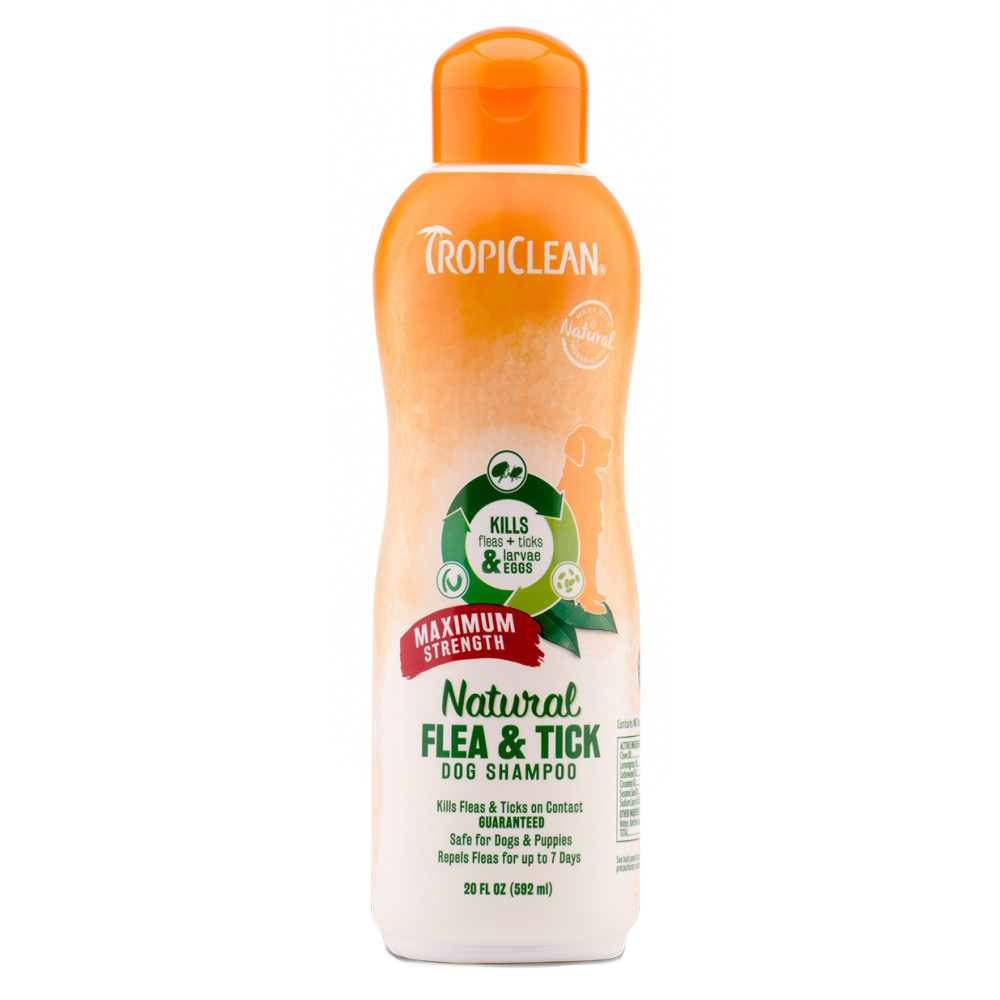 ПР0044951 Шампунь для собак от блох и клещей Максимальная защита 592мл TROPICLEAN 