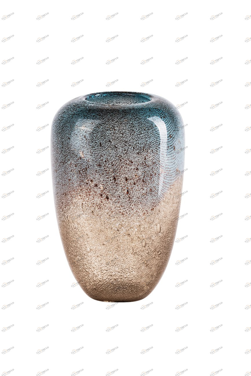 Ваза для цветов стеклянная бежевая 27 см GARDA DECOR - 00-3861210 Бежевый;коричневый 