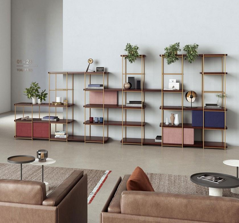 Momocca Модульный двухсторонний книжный шкаф Julia Je05 - Вид №4