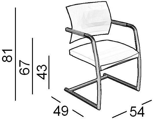 Luxy Консольное кресло с обивкой из ткани и кожи с подлокотниками Aire jr sun-id-1482038 - Вид №3