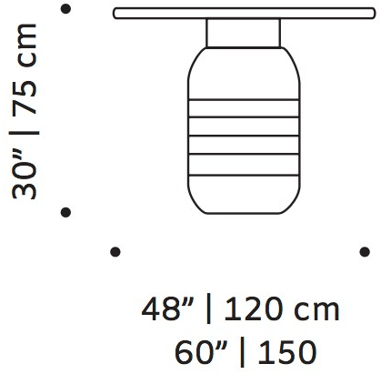 Mambo Unlimited Ideas Круглый мраморный стол Jean sun-id-1396454 - Вид №2