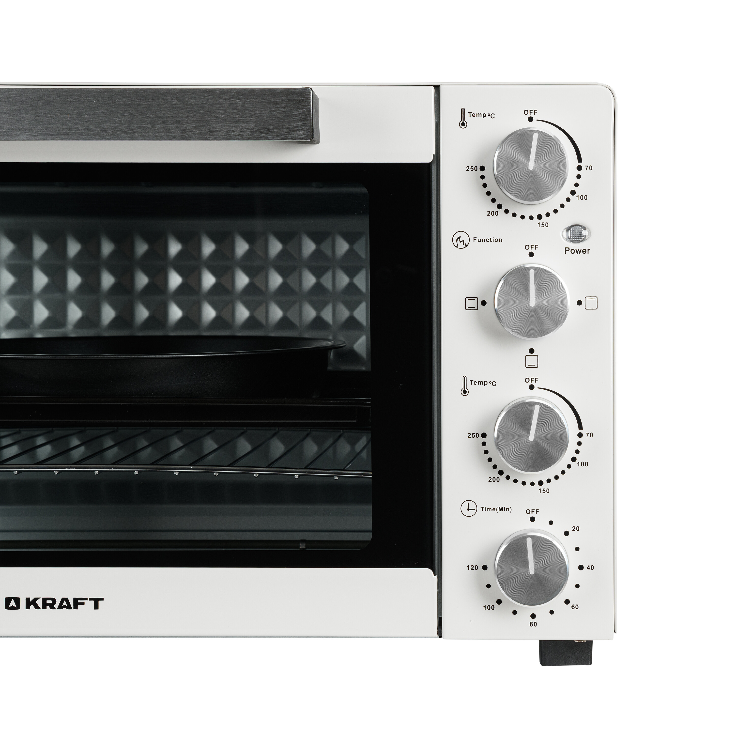 9080977 Мини-печь Kraft KFC-MO 450 HW белый STDN-0008130 - Вид №4