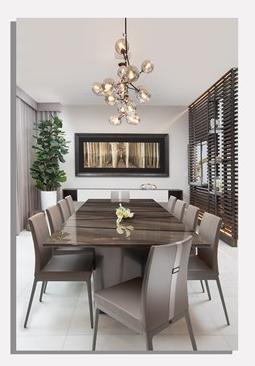 MORADA Прямоугольный обеденный стол из металла и мрамора  Trilogy dt  - Вид №4