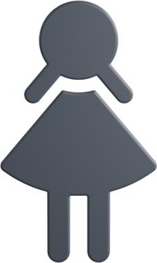 801.91B020 значок женщина HEWI Türzubehör 