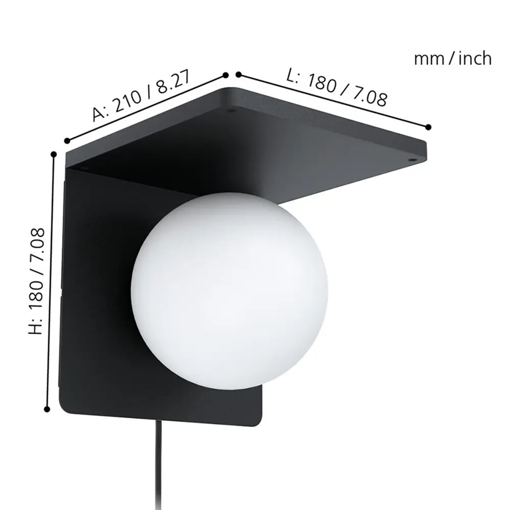 Бра Eglo Ciglie цвет черный 85685551 STLM-2067368  - Вид №8