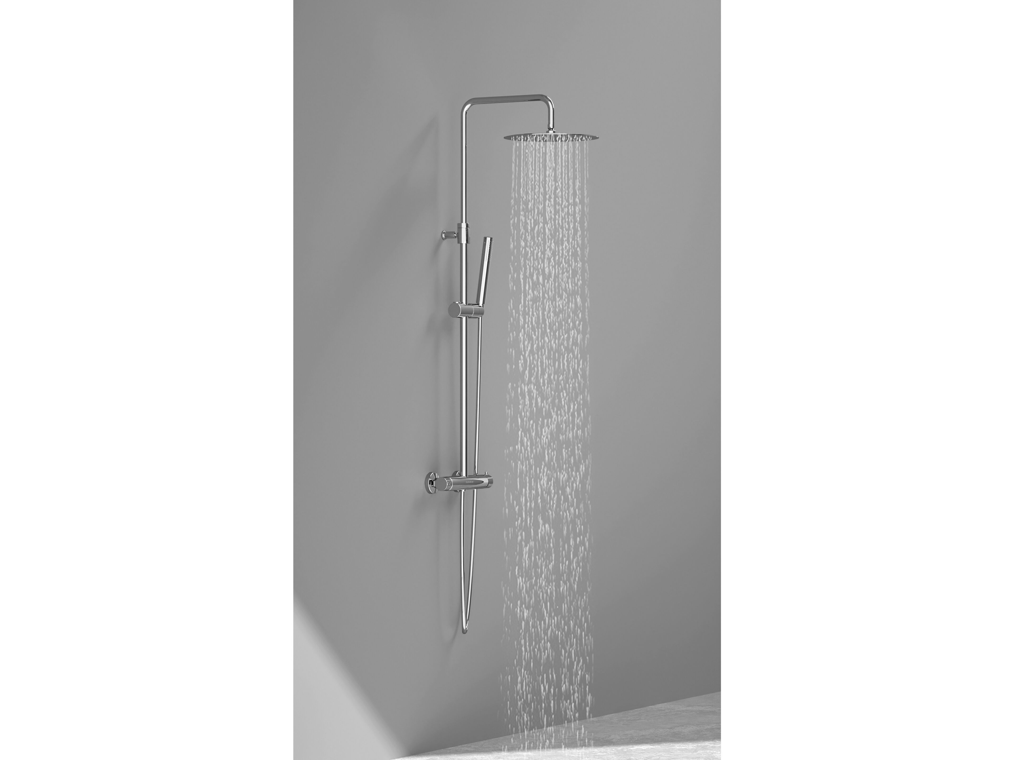 Термостатическая настенная душевая колонна с ручным душем GUGLIELMI RUBINETTERIE BD31410 ARCH-00100986 - Вид №1