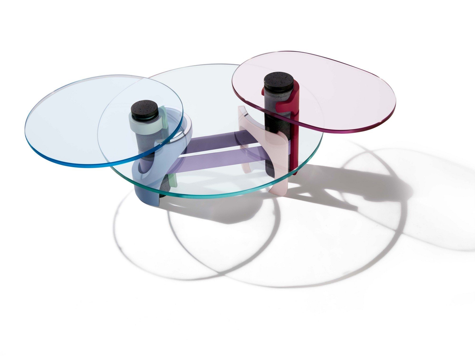 Журнальный столик из закаленного стекла Orografie EFESTO ARCH-00132741 - Вид №1