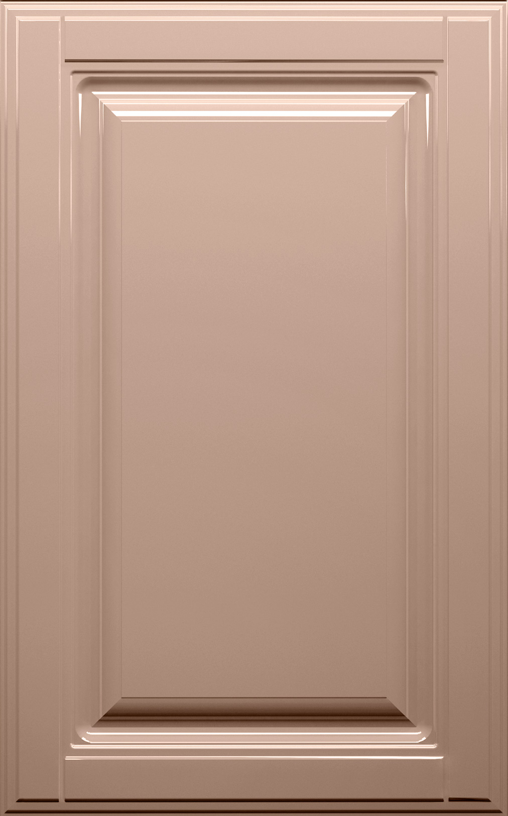 Фасады для кухни Кантри Фрезеровка «Прямоугольник Фолк» Капучино глянец №218 SIDAK SIST1913-218