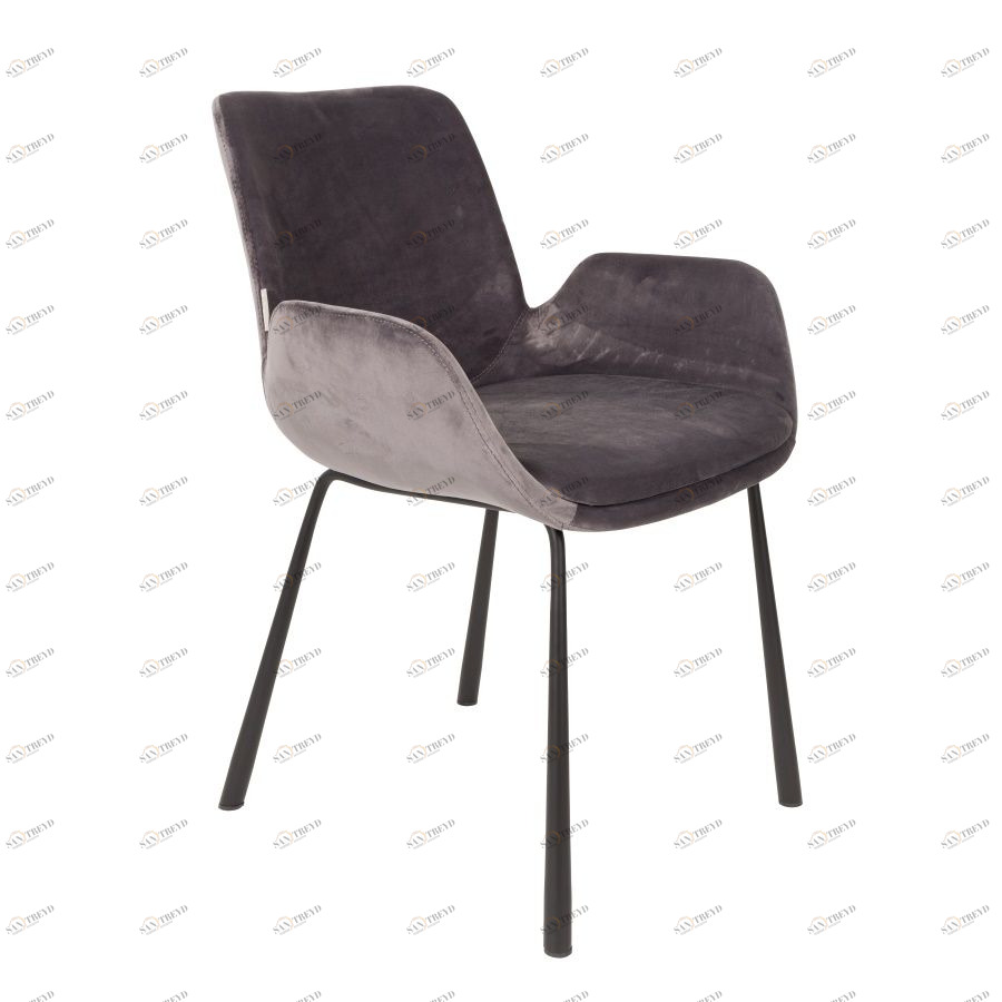 Кресло Brit темно-серое на тонких ножках Zuiver 1200142