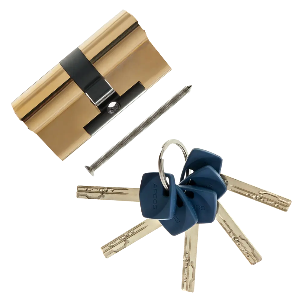 Цилиндр Apecs Premier XR-60-G, 30x30 мм, ключ/ключ, цвет золото 82379063 STLM-2099315 ЦИЛИНДР APECS PREMIER XR-60-G КЛЮЧ-КЛЮЧ - Вид №1