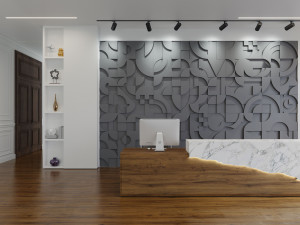 Трехмерная декоративная гипсовая панель