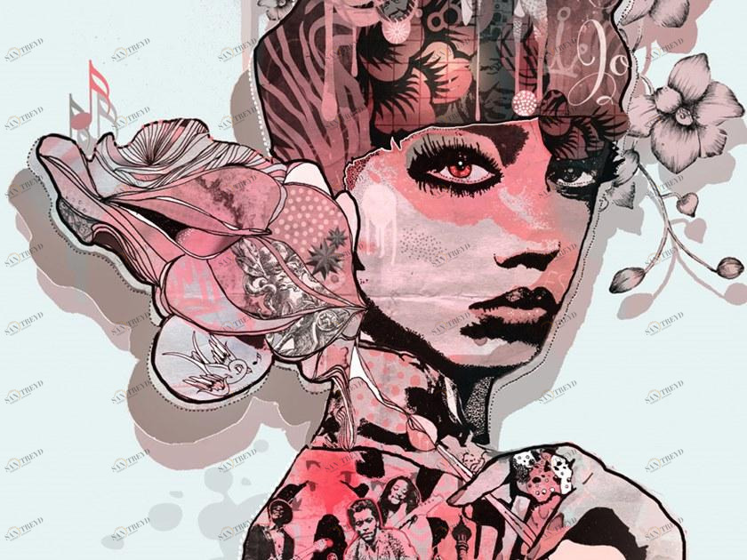 MOMENTI Авторский художественный принт Crazy home paintings Gi-004