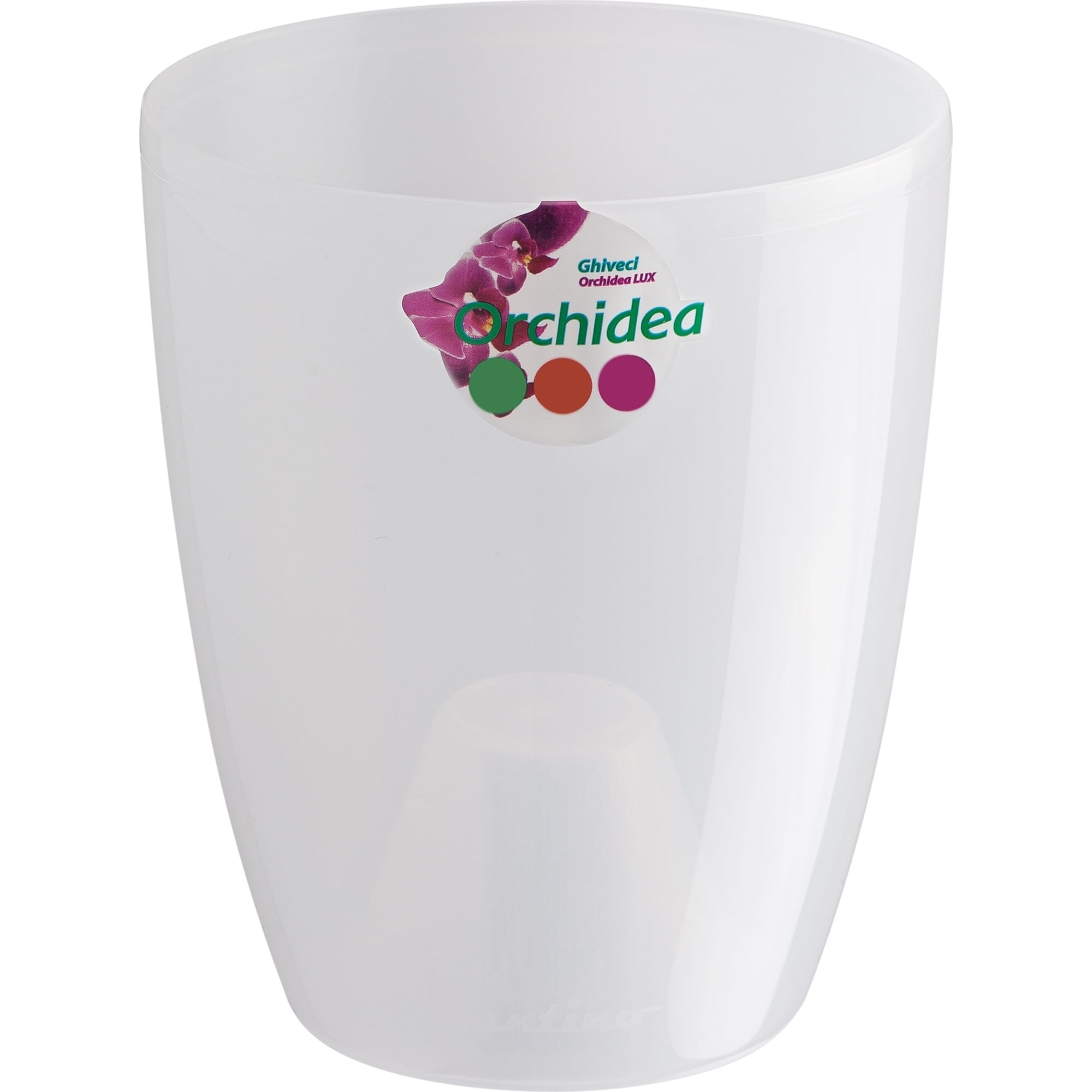 83406606 Горшок цветочный «Орхидея» ø14 см, 2 л, пластик, прозрачный Орхидея lux Santreyd 