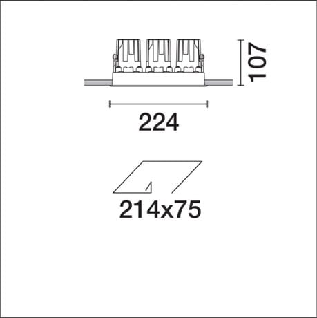 Встраиваемые светодиодные настенные светильники для столешниц iGuzzini Laser Blade L ARCH-00146719 - Вид №10