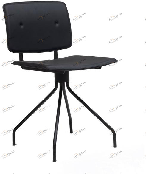 ONDARRETA Вращающееся кресло на козелке из кожи Don sun-id-1403829