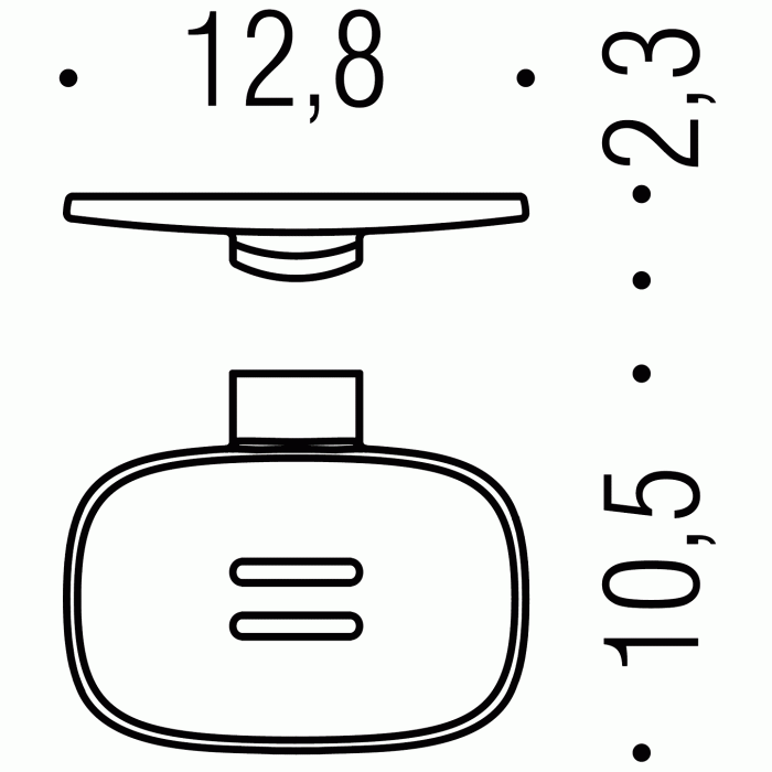 B30010CR B3001 Мыльница настенная COLOMBO TRENTA Colombo Design - Вид №2