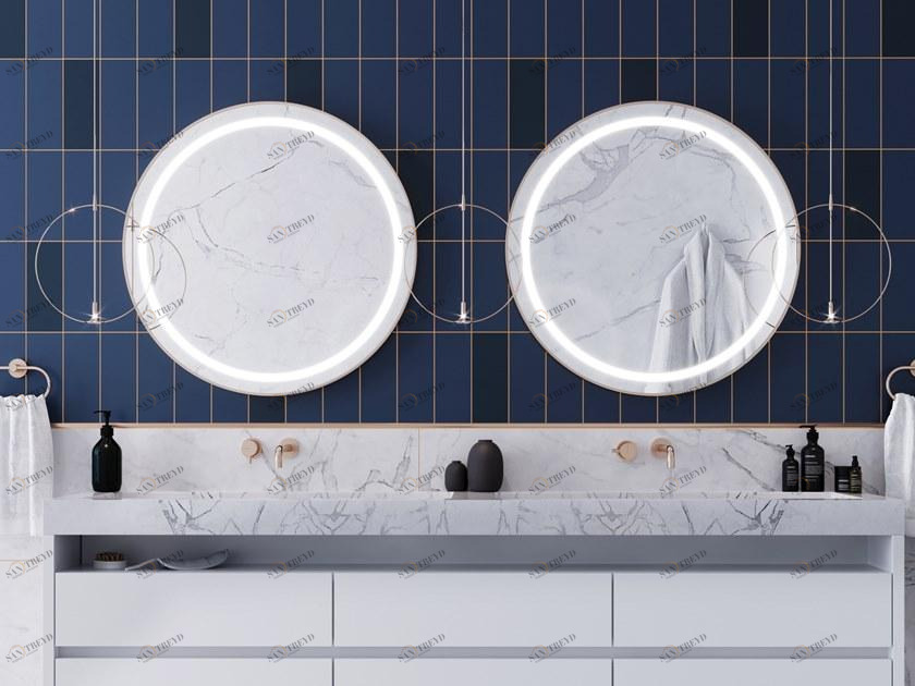 ESS Easy Drain Круглое зеркало со встроенной подсветкой Iseo sun-id-1488676