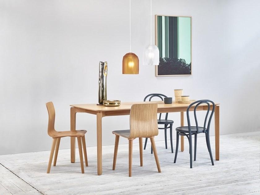 TON Прямоугольный деревянный стол Leaf 4uj 442 - Вид №4