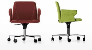 Kristalia Мягкое кресло на 5 спиц с подлокотниками Plate