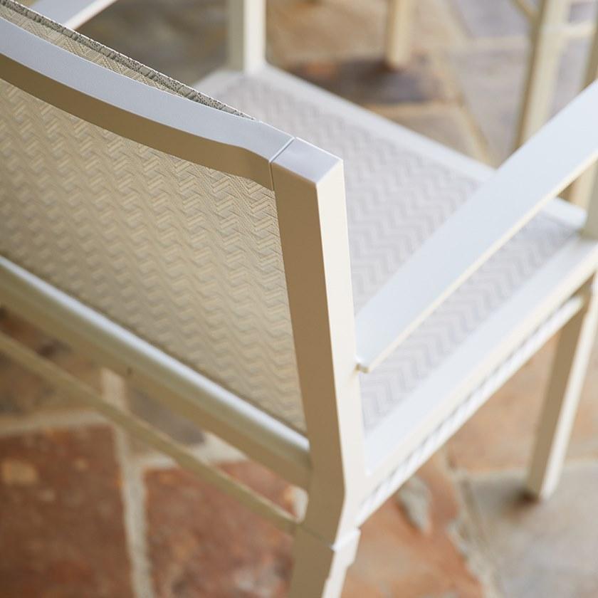 JANUS et Cie Садовый стул из алюминия с подлокотниками Palmia sun-id-1394660 - Вид №6