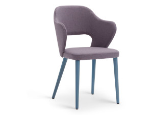 Мягкий тканевый стул с подлокотниками