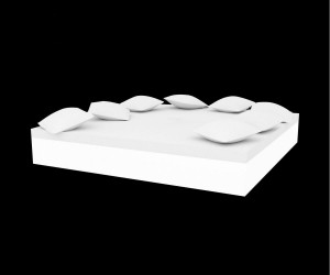 088535 Кровать Chill с 8 подушками 50x50 cm LED Vondom Jut