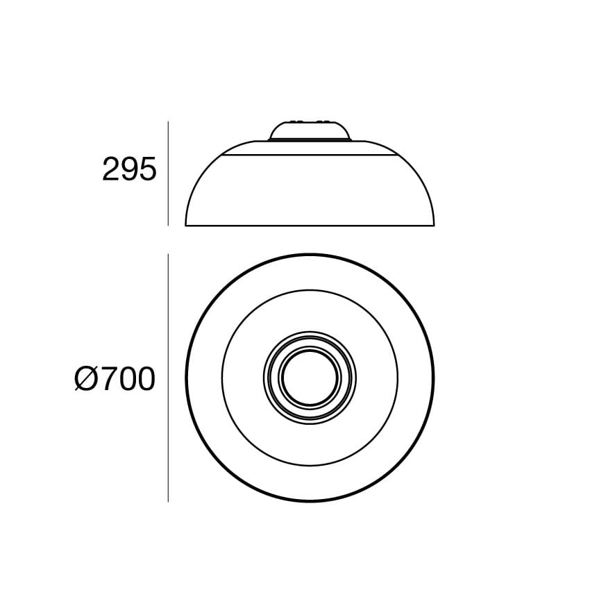 ПММА светодиодный потолочный светильник Stilnovo Demì ARCH-00046805 - Вид №5